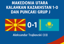 Kualifikasi Piala Dunia UEFA, Makedonia Utara Kalahkan Kazakhstan 1-0 dan Puncaki Grup J